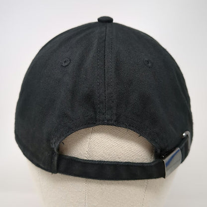 Old Navy Baseball Cap Black One Size Plain Adjustable Cotton Slideback Twill Hat