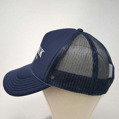 Otto Trucker Hat Blue One Size Montauk Brewing Co Mesh Rope Snapback Beer NY