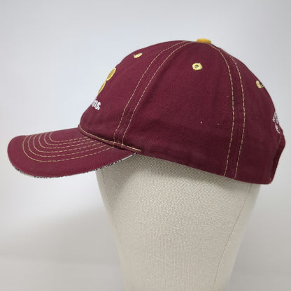 Buck's Athletic Red Baseball Cap One Size Farm Bureau Ins Idaho Strapback Hat