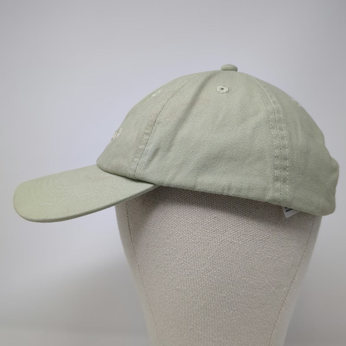 H&M Baseball Cap Green One Size Fleurs & Hope Embroidered Slideback Cotton Hat