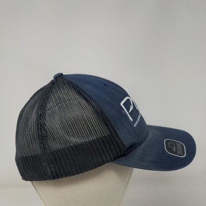 Columbia PFG Performance Fishing Gear Snapback Trucker Hat Blue OS High Crown