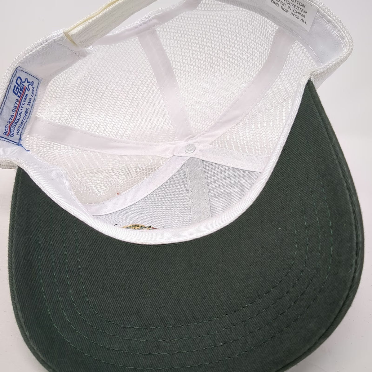 GO USA Baseball Cap Green One Size Les Schwab Pride In Ag Mesh Strapback Hat
