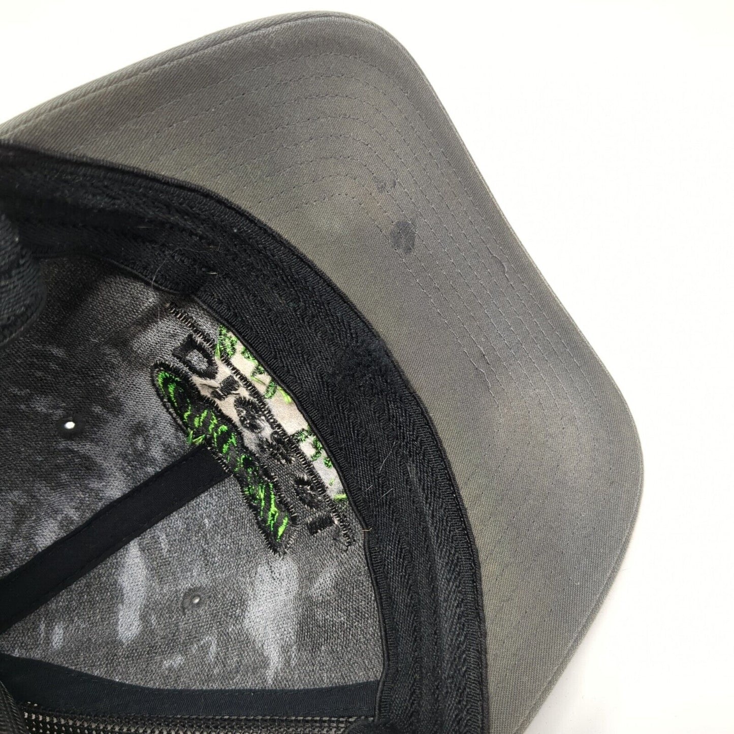 Owen Diesel Buhl Idaho Fitted Trucker Hat Gray L/XL Mesh Back Richardson