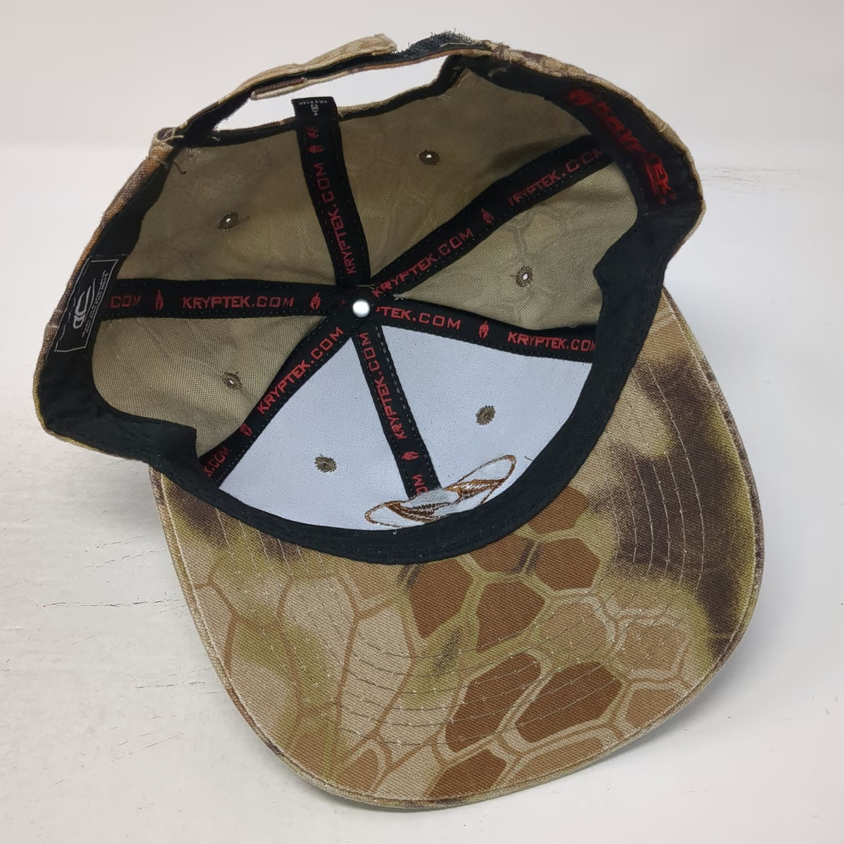 Kryptek Hyundai Baseball Cap Brown One Size Camo Logo Adjustable Strapback Hat