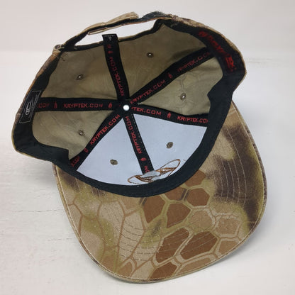 Kryptek Hyundai Baseball Cap Brown One Size Camo Logo Adjustable Strapback Hat