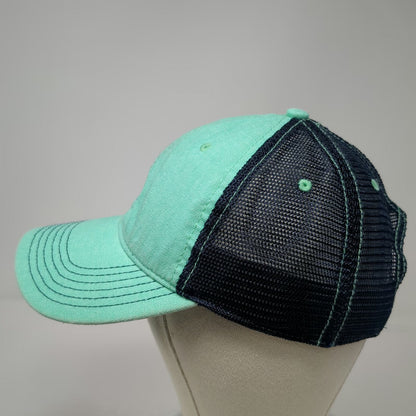 Legacy Trucker Hat Blue One Size Crab Embroidery Mesh Back Snapback Curved Brim