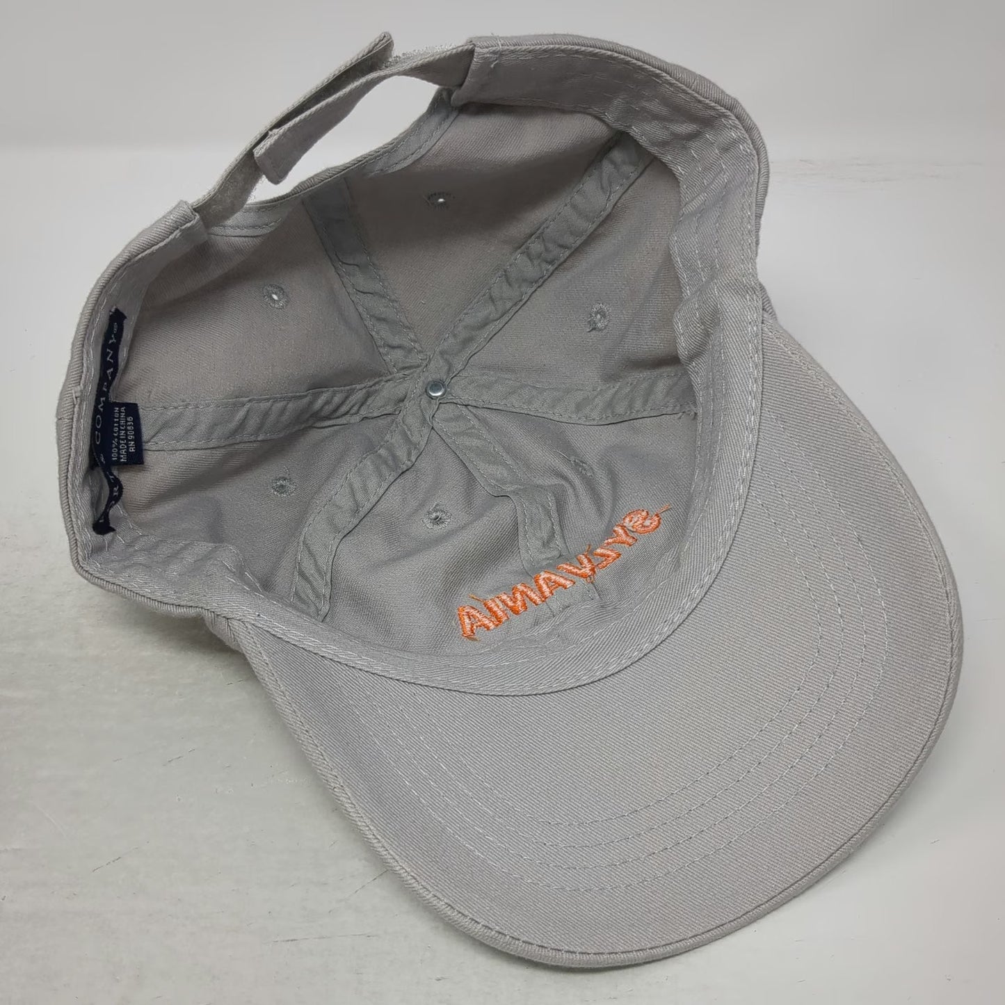 Port & Company Baseball Cap Gray OSFM Sylvania Embroidered Strapback Cotton hat