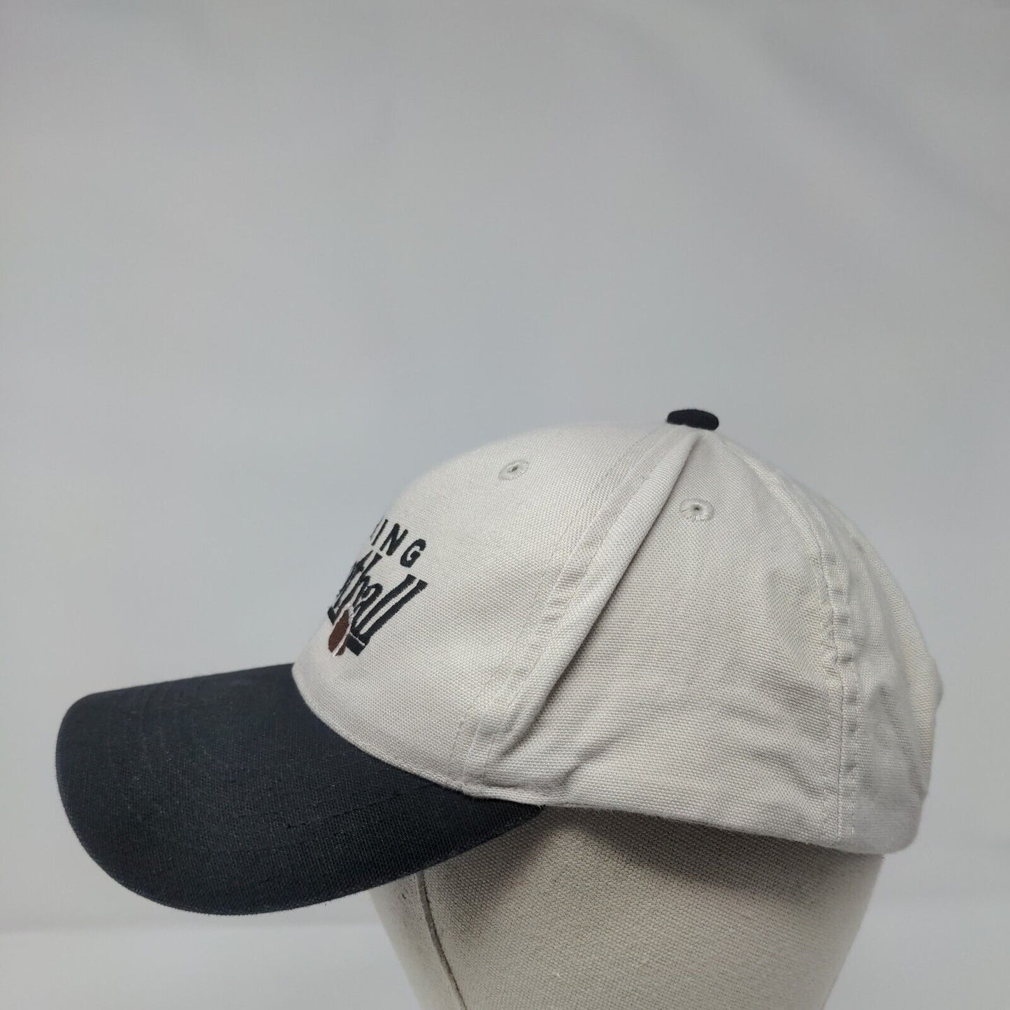 Viking Football Slideback Hat Tan One Size Embroidered Colorblock