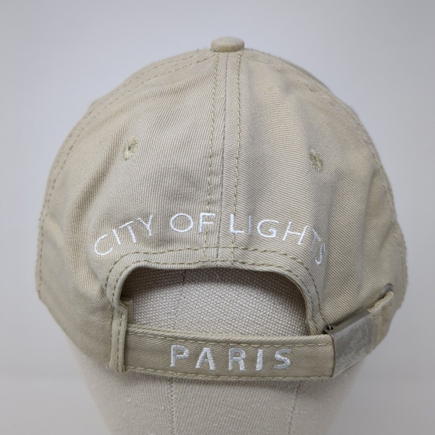 Paris France Slideback Hat Tan One Size Adjustable City Of Lights