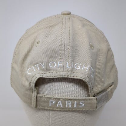 Paris France Slideback Hat Tan One Size Adjustable City Of Lights