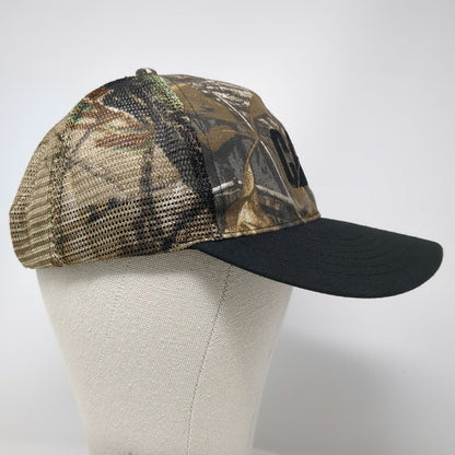 CAT Baseball Cap Green Black One Size Mesh Camo Holt of California Strapback Hat