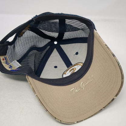 The Game Trucker Hat Cole Swindell Camo Green Blue Gold One Size Mesh Snapback