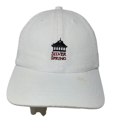 Silver Springs Boy's Slideback Hat White Size Ages 5-12 Embroidered Logo