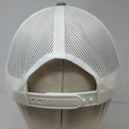 Port Authority Trucker Hat Gray White One Size Alexander Clark Printing Mesh
