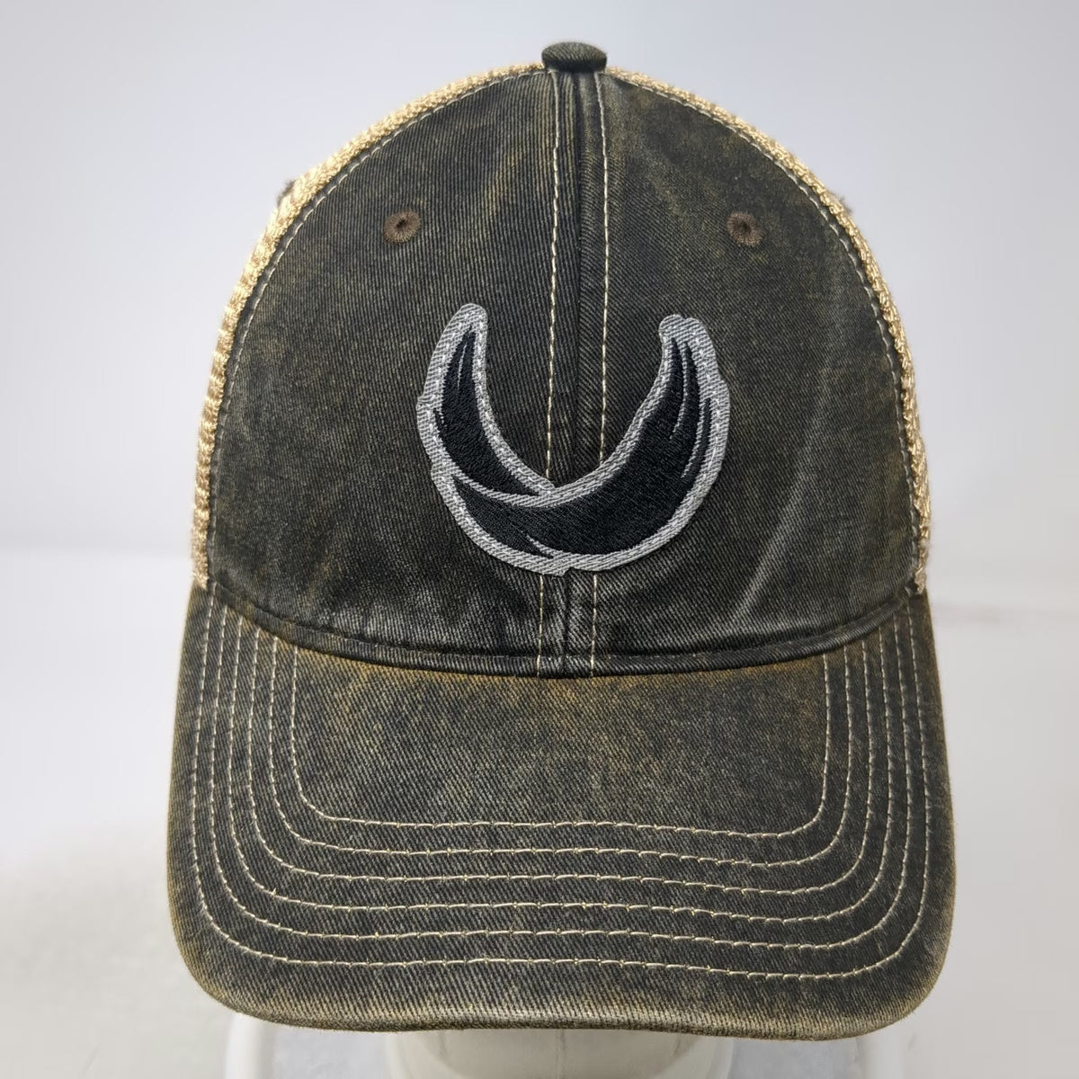 Legacy Trucker Hat Black Beige One Size Mesh Green Underbrim Guardian Snapback