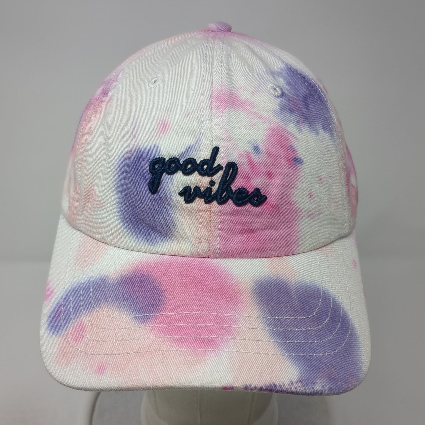 Good Vibes Slidebak Baseball Cap Multicolor OS Adjustable Tie-Dye State Of Mind