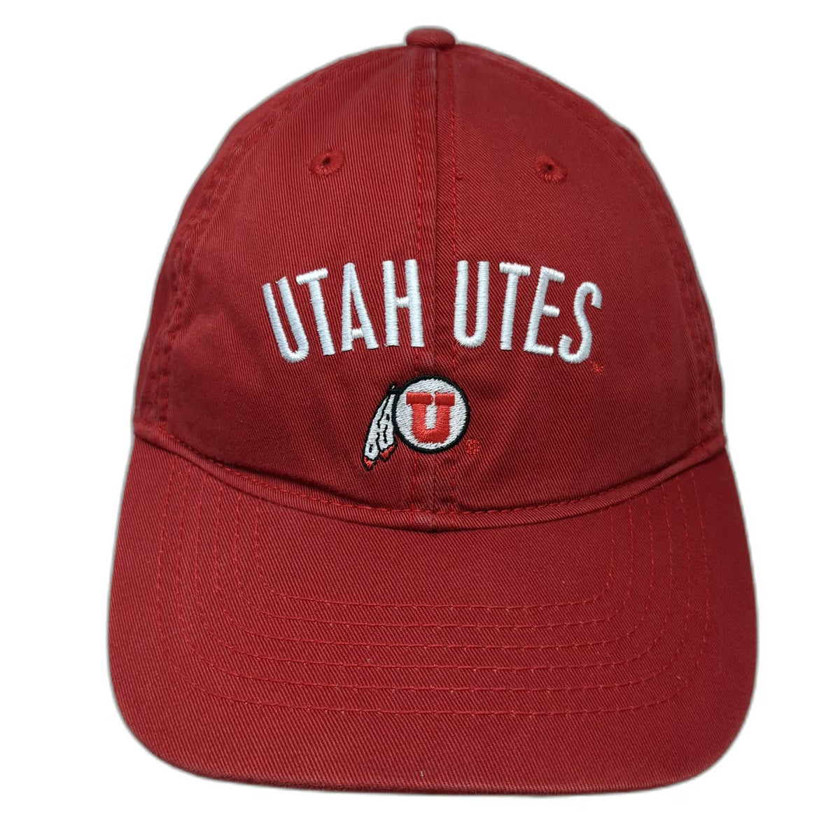 Utah Utes NCAA Legacy Cap Red One Size Slideback Embroidered Logo Curved Brim