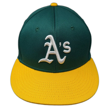 Oakland Athletics MLB OC Sports Baseball Cap Green Yellow One Size Strapback Hat