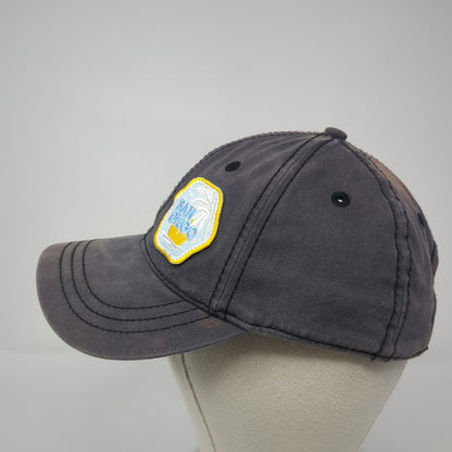 San Diego Patch Slideback Hat Gray One Size Solid Adjustable District
