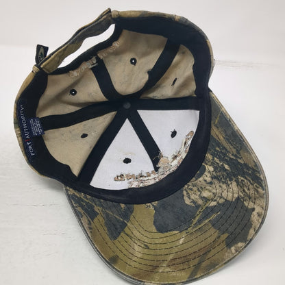 Port Authority Baseball Cap Green Red Gold OSFM Camo Eagle Idaho Steakhouse Hat