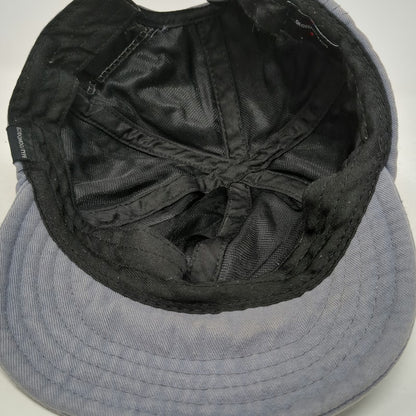 Gegeen Domog Baseball Cap Gray One Size Distressed Short Brim Toggle Strap Hat