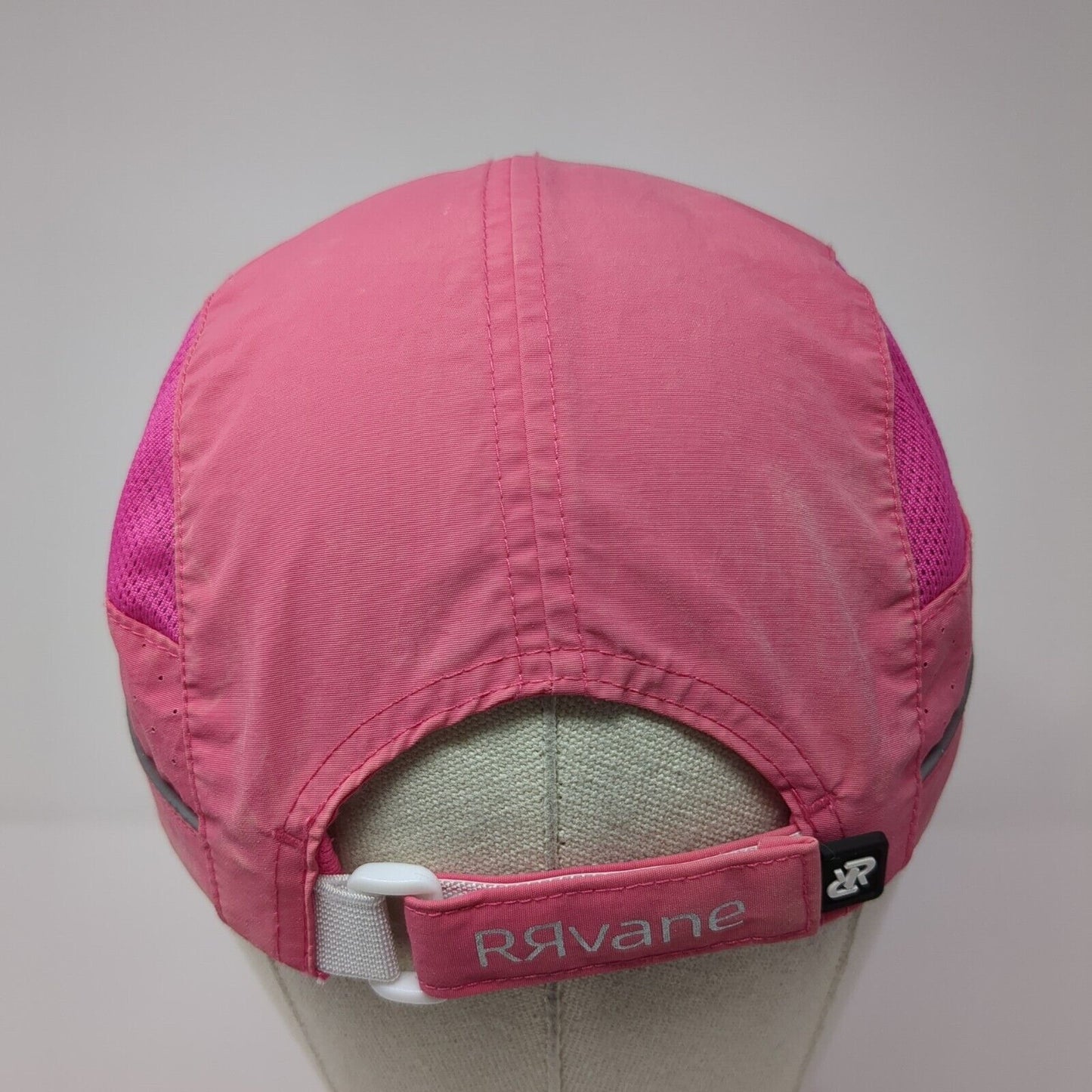 RRvane Strapback 5 Panel Cap Pink Size 56cm-62cm Adjustable Embroidered