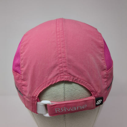 RRvane Strapback 5 Panel Cap Pink Size 56cm-62cm Adjustable Embroidered