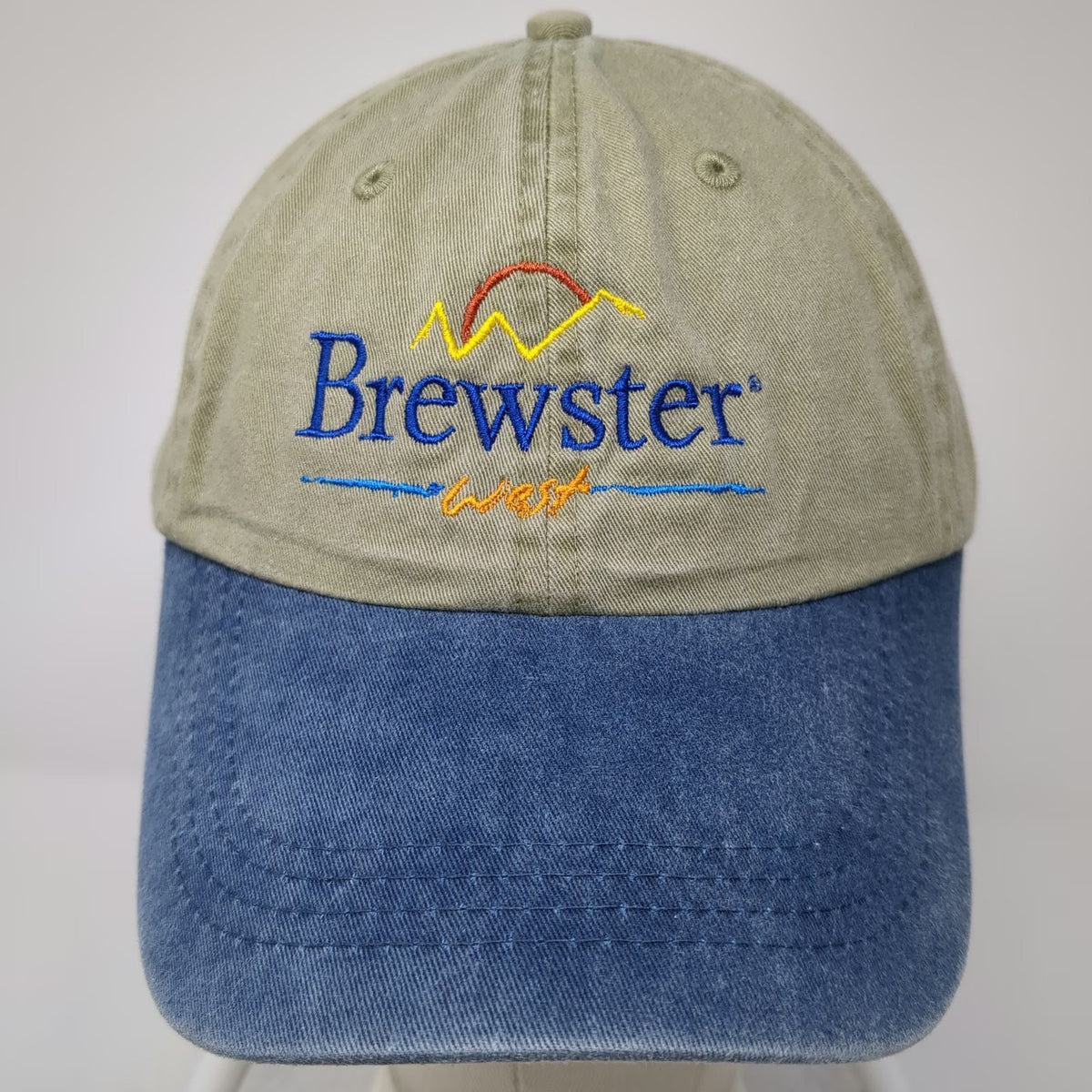 Port & Company Baseball Cap Green Blue One Size Brewster West Embroidered Hat