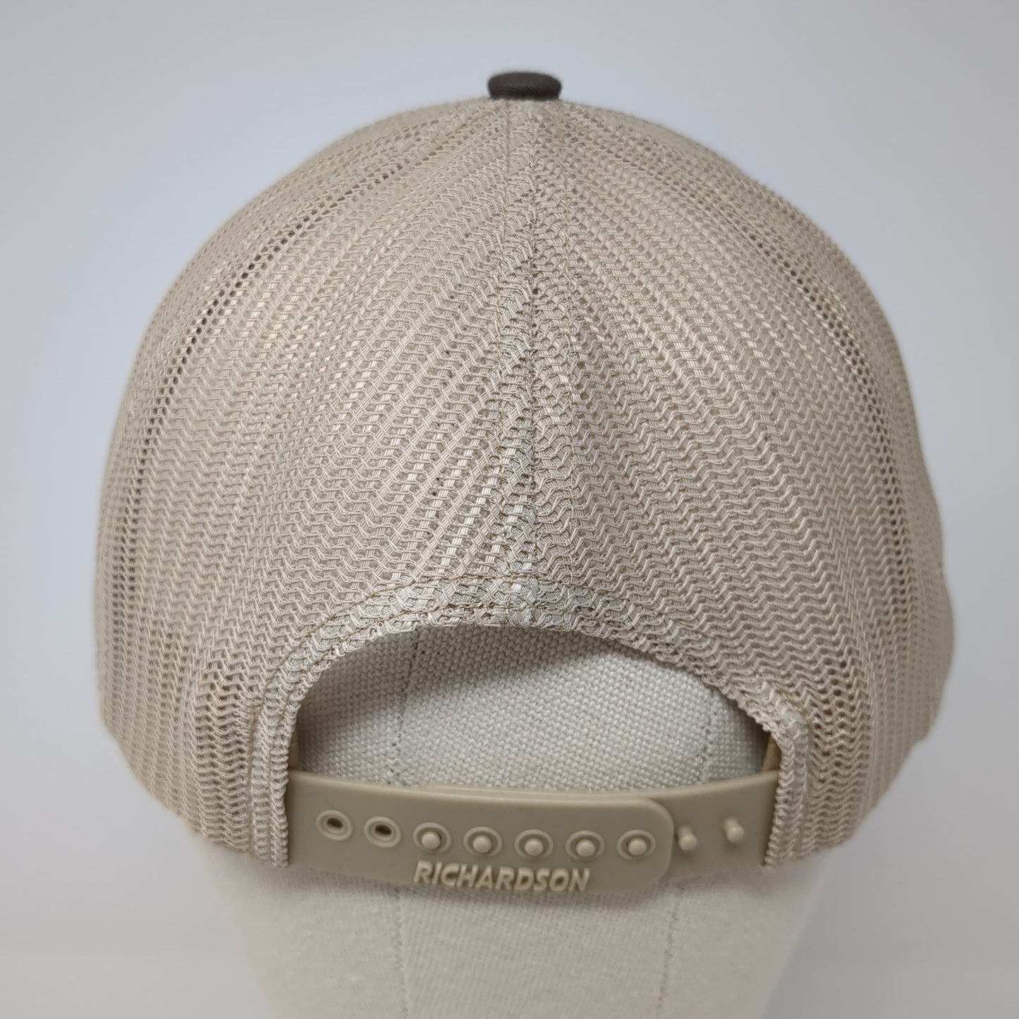 West Bred Snapback Trucker Hat Brown One Size Adjustable Mesh Back Richardson