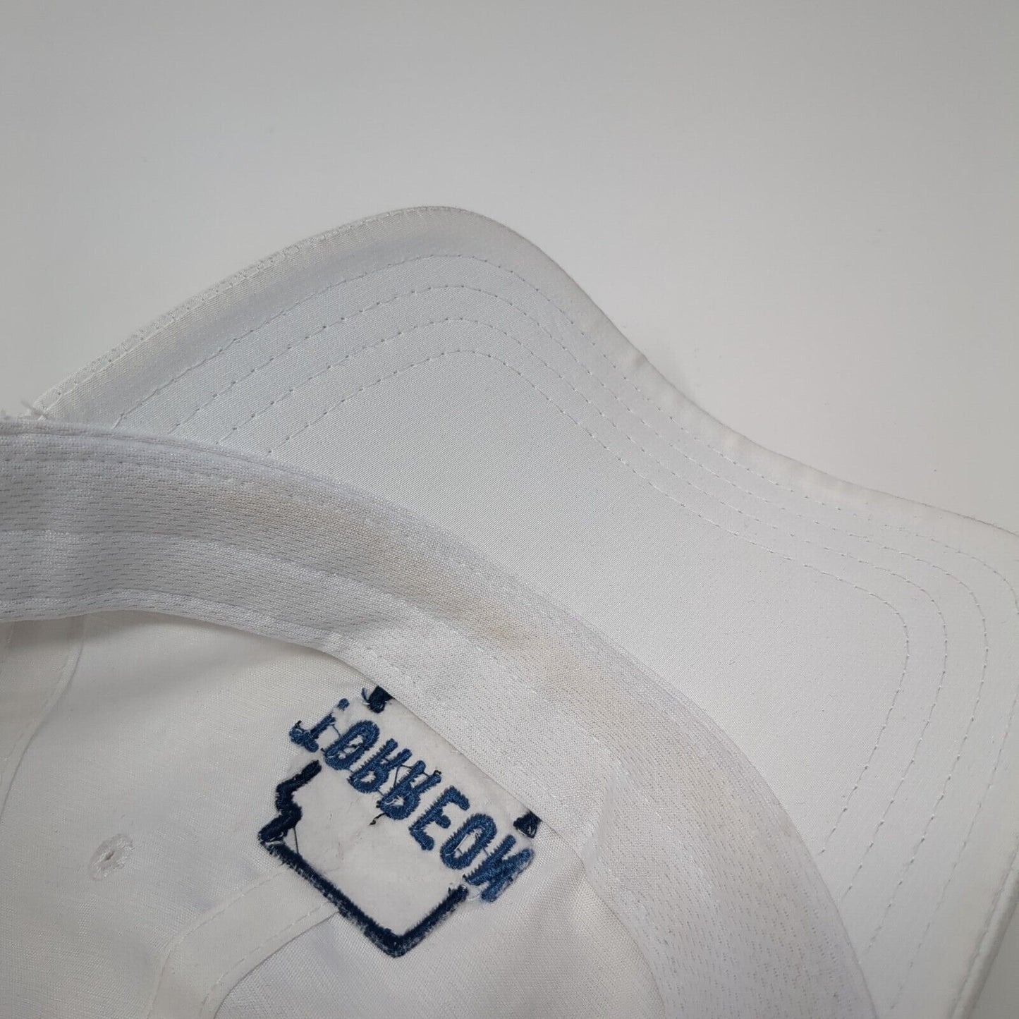 Torreon Strapback Hat White One Size Adjustable Embroidered Pukka