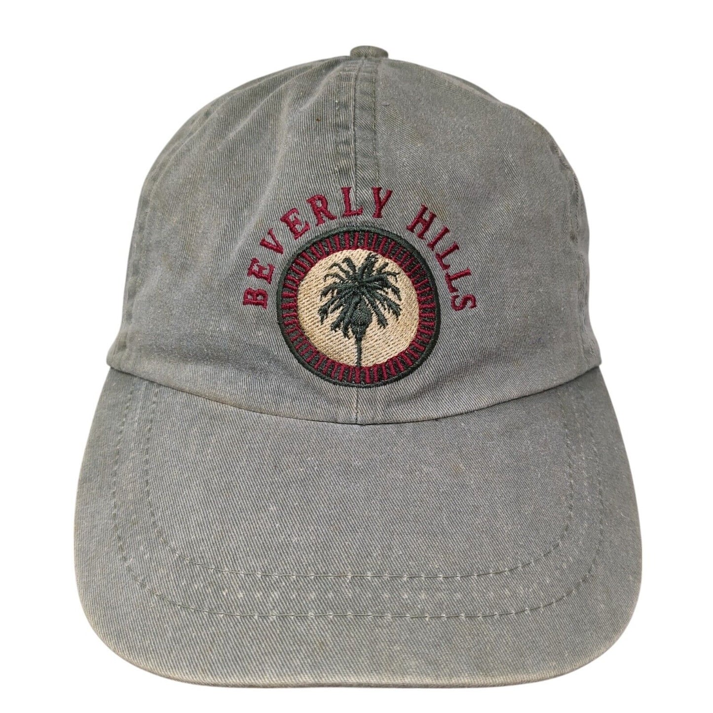 Beverly Hills Slideback Hat Green One Size Adjustable Embroidered Fahrenheit