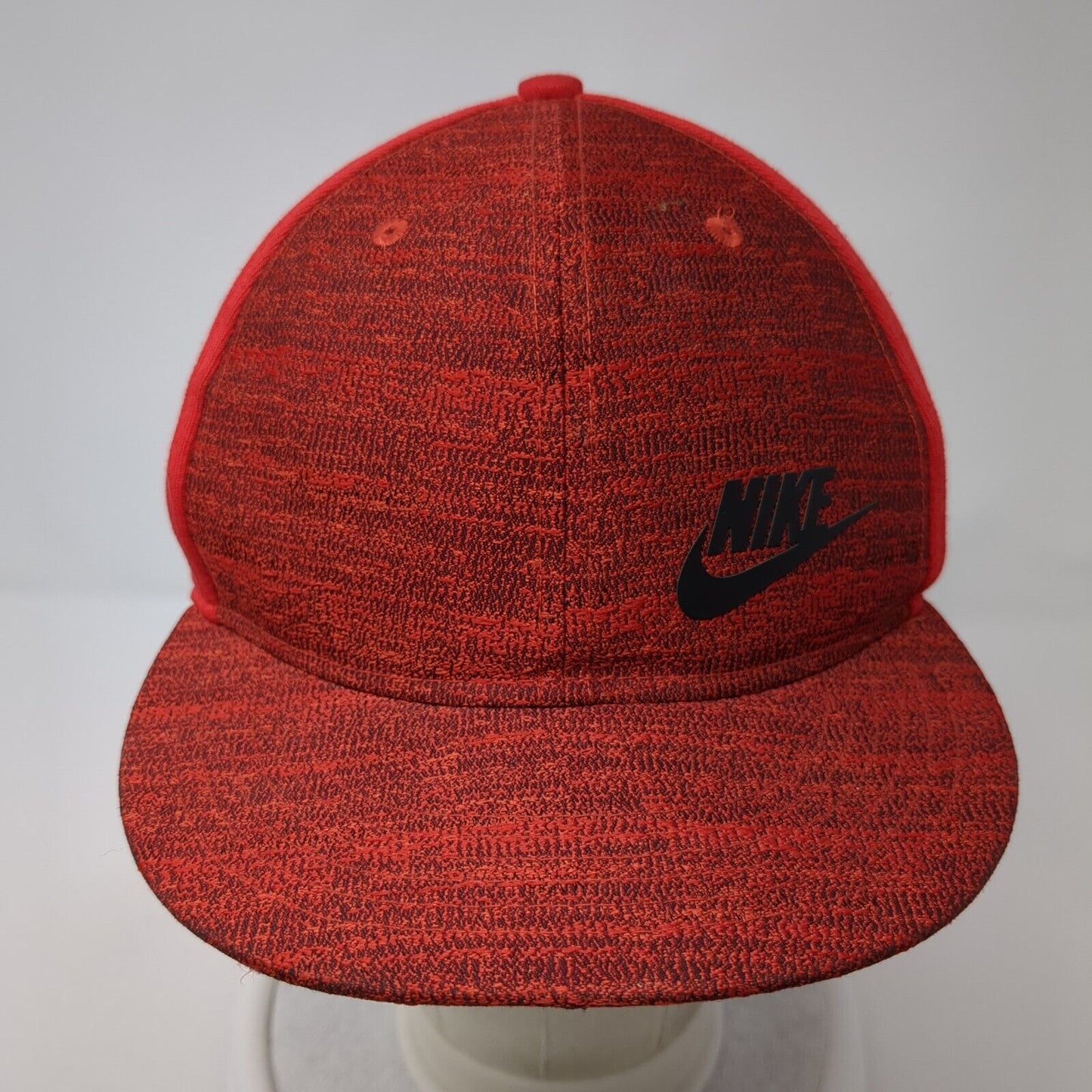 Nike True Snapback Hat Red One Size Adjustable Swoosh Vent Holes