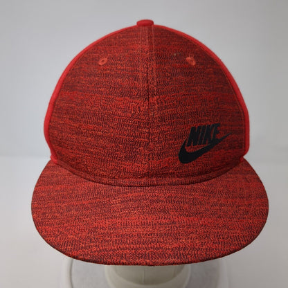 Nike True Snapback Hat Red One Size Adjustable Swoosh Vent Holes