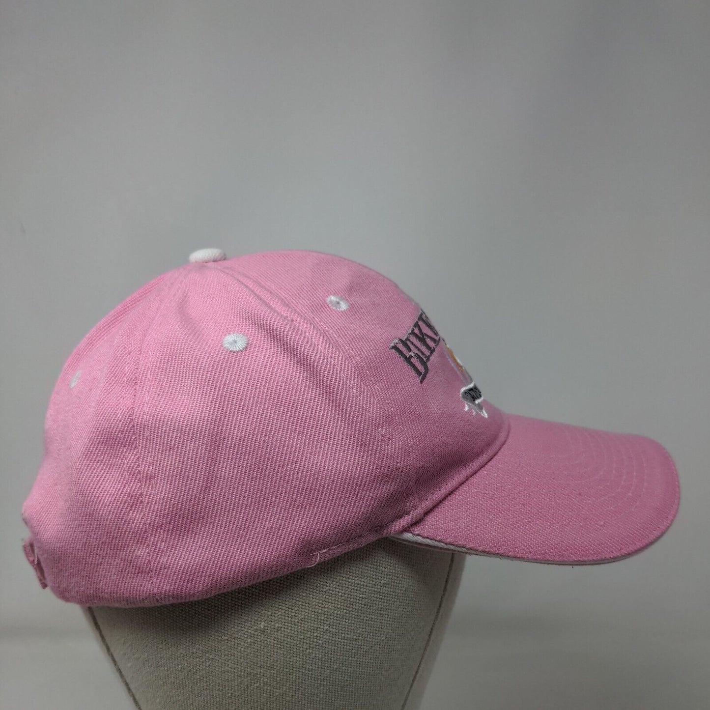 2017 Bike Week Daytona Beach FL Strapback Hat Pink 58cm Adjustable Embroidered