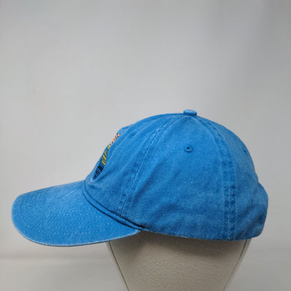 Florida State Map Strapback Hat Blue OSFA Adjustable Embroidered Kaufman Cotton