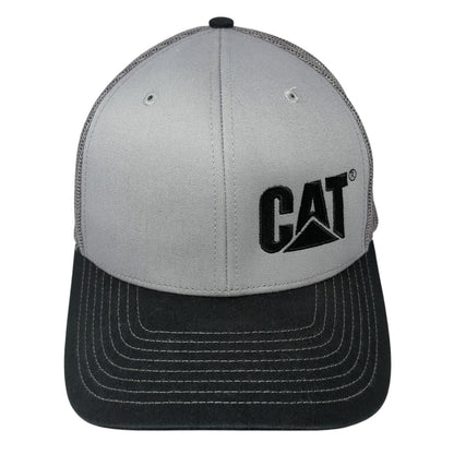 CAT Western States Equipment Snapback Trucker Hat Gray One Size Mesh Back