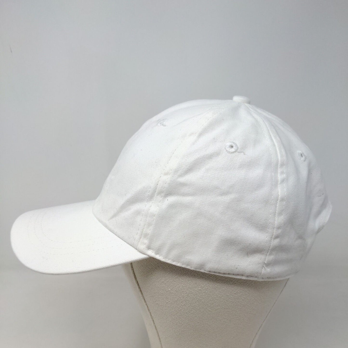 Accessories Men's Slideback Hat White OSFM Blank Vent Holes Adjustable