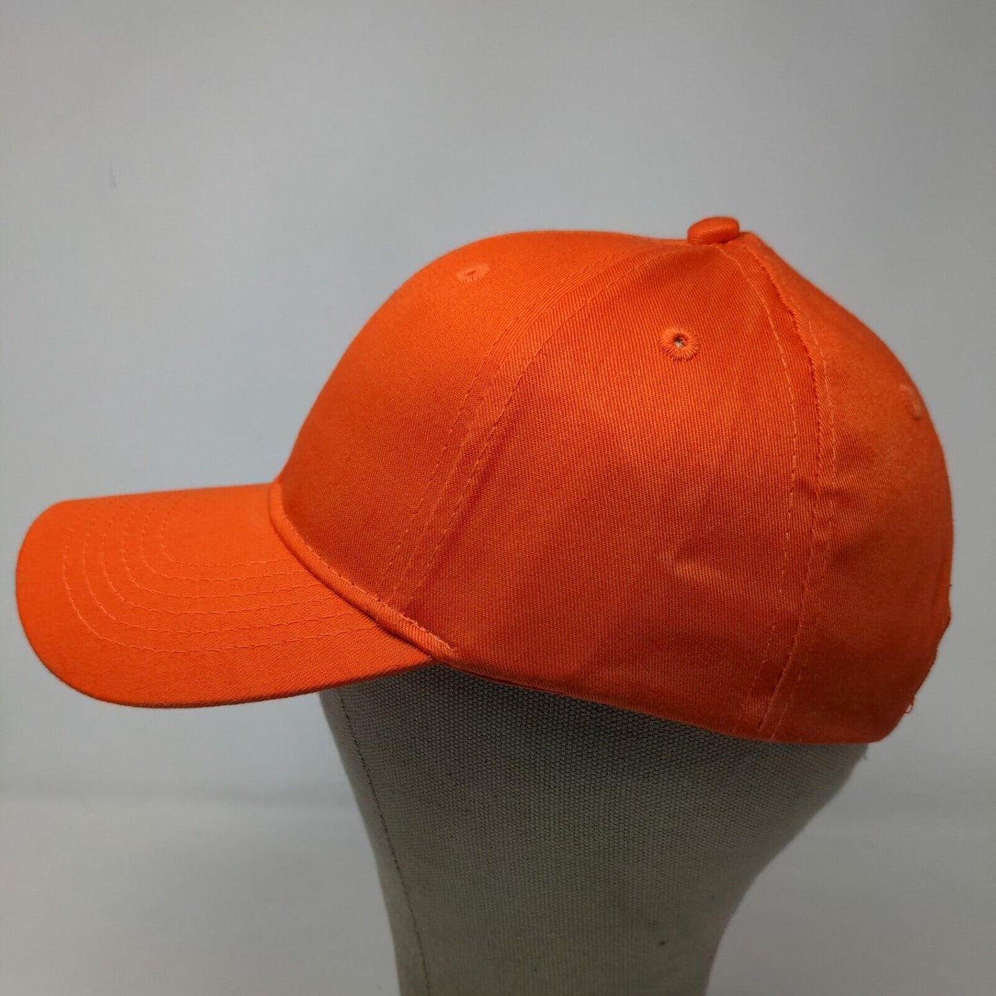 Port & Company Boy's Strapback Hat Orange Blank Adjustable 100% Cotton