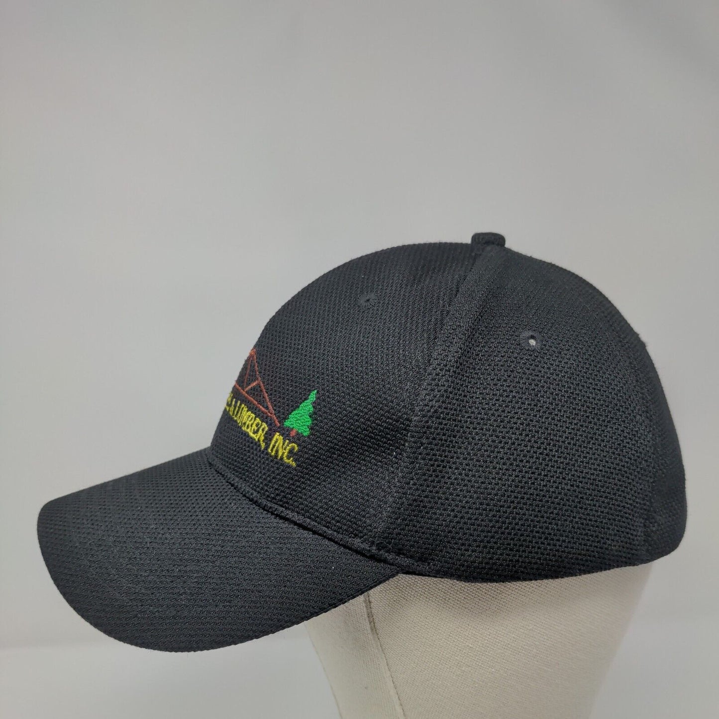 Quality Truss & Lumber Inc Fitted Hat Black OSFA Embroidered 6 Panel Polyester