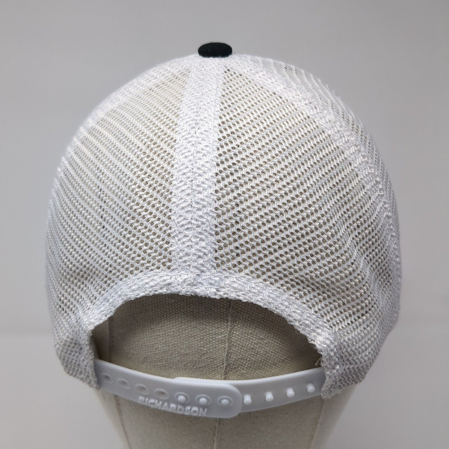 1st Federal Snapback Trucker Hat Black M/L Adjustable Mesh Back Richardson