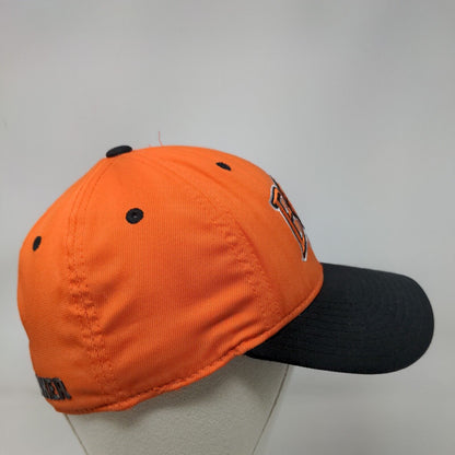 Baker University Wildcats Fitted Hat Orange Size S/M Adidas Embroidered NCAA