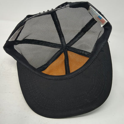 Tonkin Caterpillar Western States Trucker Hat Black Mesh Snapback Cat Vintage