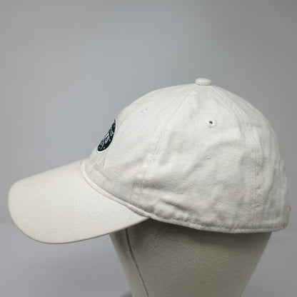 New York Jets NFL Team Apparel Cap White One Size Studded Slideback Logo Hat