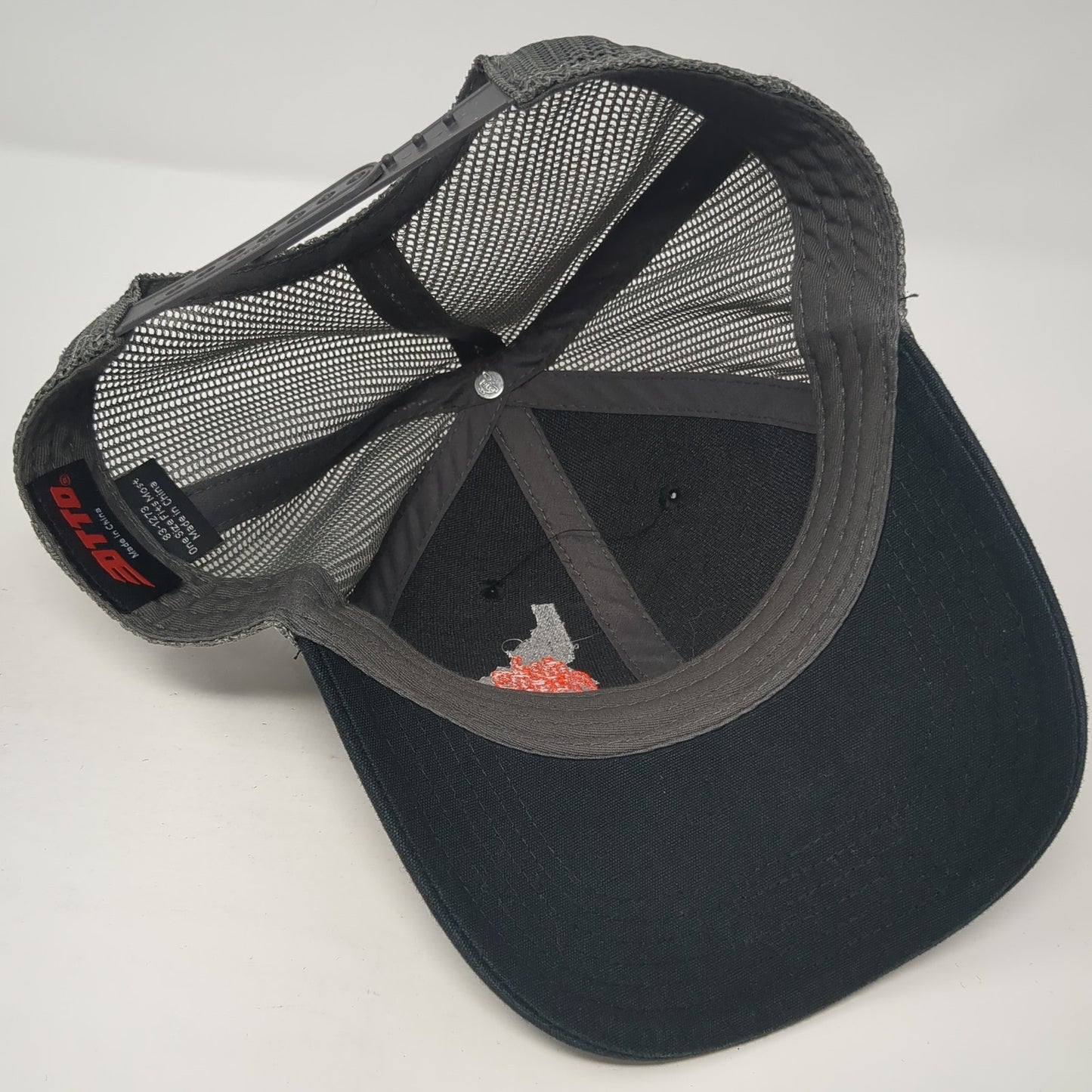 Chi Alpha Snapback Trucker Hat Black One Size Adjustable 6 Panel Mesh Back Otto