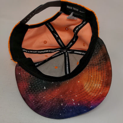 Nike Air Snapback Hat Orange OSFA Adjustable Vent Holes Colorblock