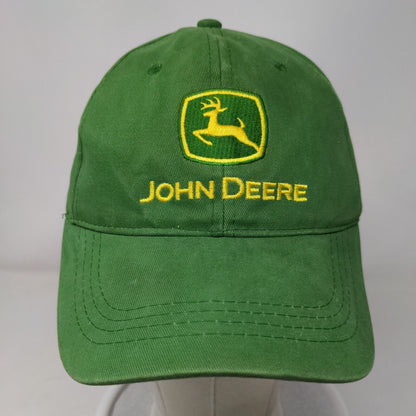 John Deere Nothing Runs Like A Deere Slideback Hat Green OSFM 6 Panel