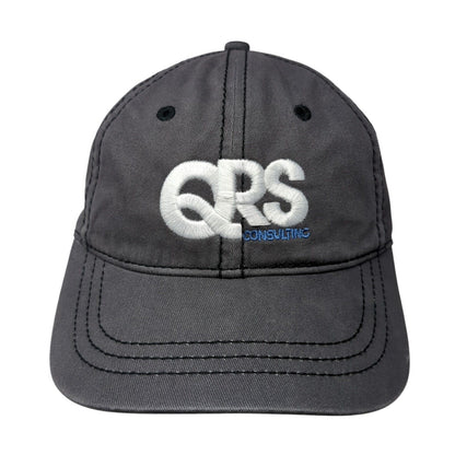 QRS Consulting Slideback Hat Gray One Size Adjustable Embroidered District