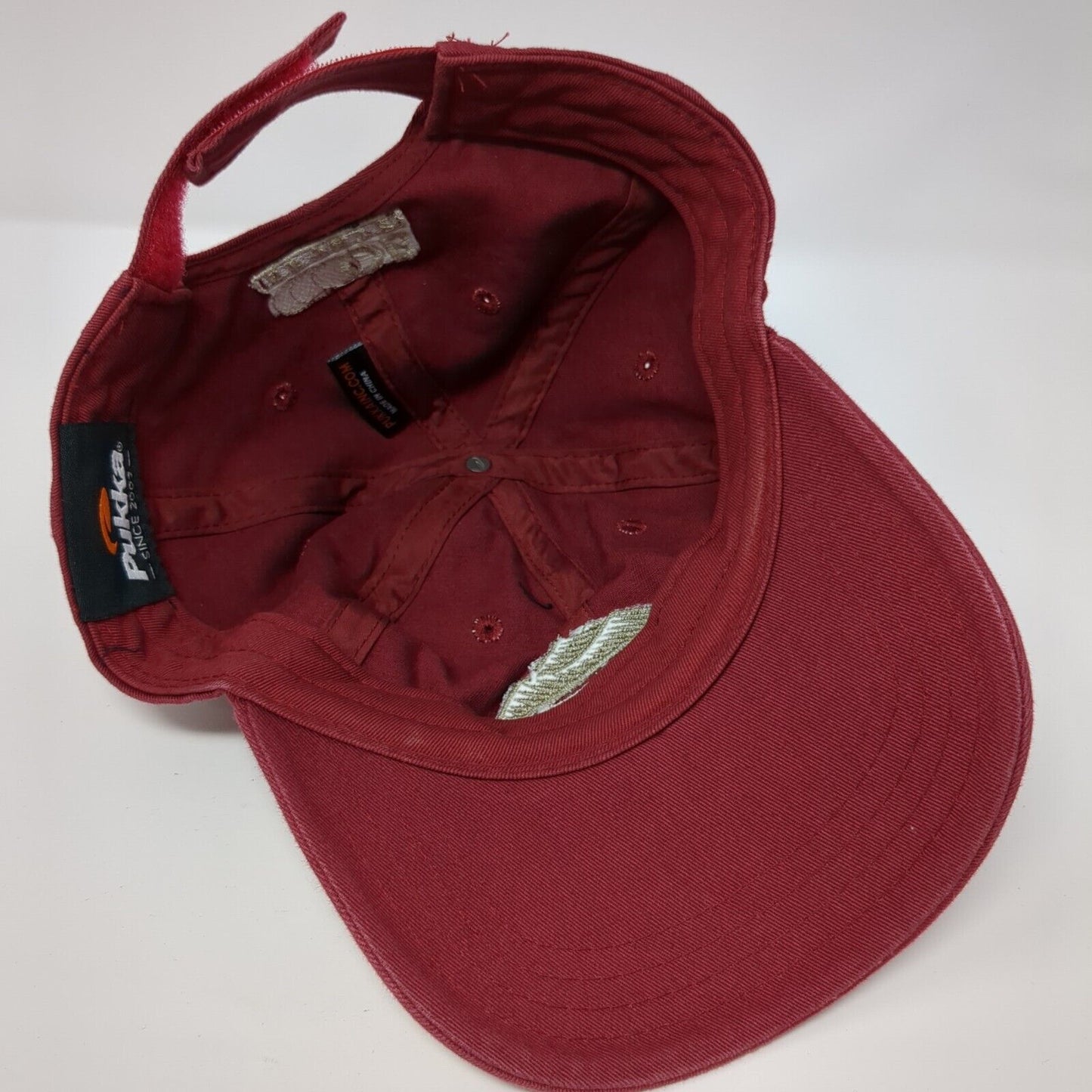 Mojave Resort Golf Club Strapback Hat Red One Size Adjustable Embroidered Pukka