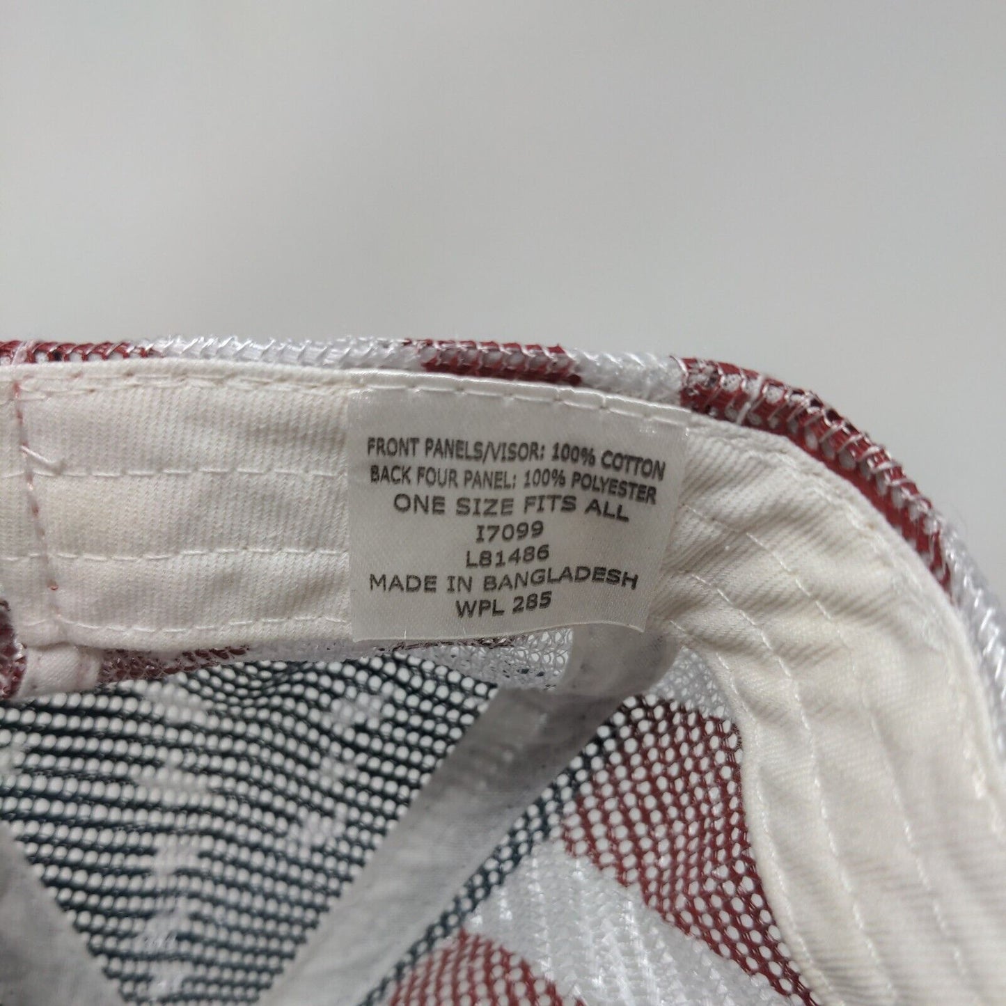 M&M Metals Strapback Mesh Back Trucker Hat Multi OSFA USA Flag Paramount
