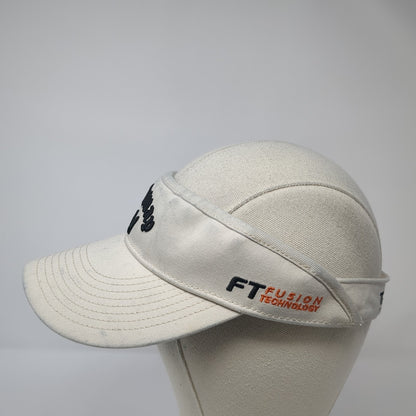 Callaway Tour i Series Sun Visor Hat Beige One Size Adjustable Embroidered